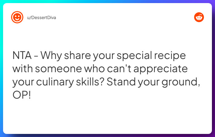 Comment from u/DessertDiva
