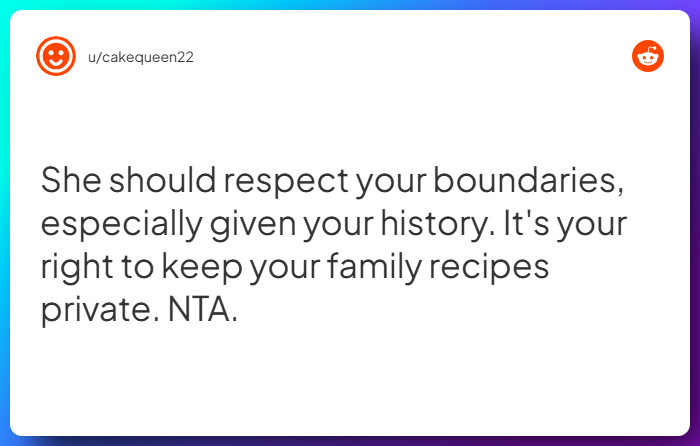 Comment from u/cakequeen22