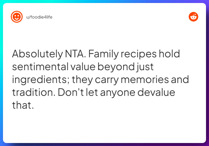 Comment from u/foodie4life