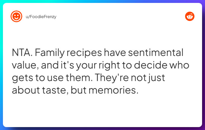 Comment from u/FoodieFrenzy