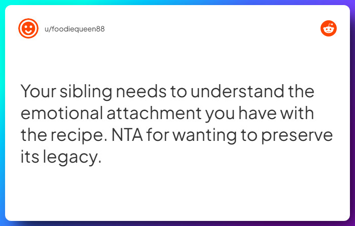 Comment from u/foodiequeen88