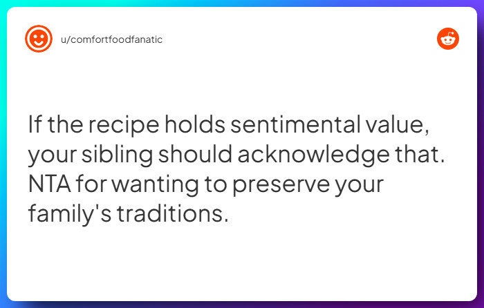 Comment from u/comfortfoodfanatic