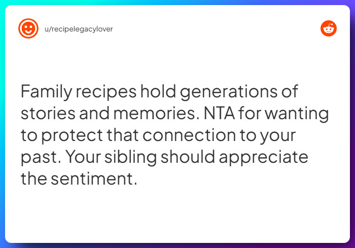 Comment from u/recipelegacylover