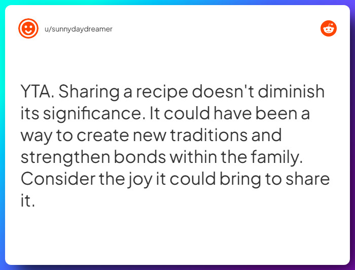 Comment from u/sunnydaydreamer