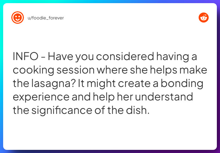 Comment from u/foodie_forever