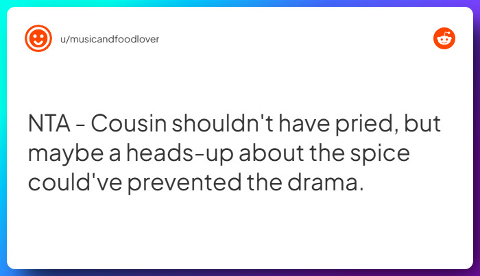Comment from u/musicandfoodlover
