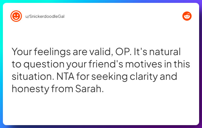 Comment from u/SnickerdoodleGal