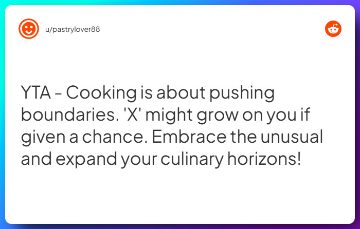 Comment from u/pastrylover88