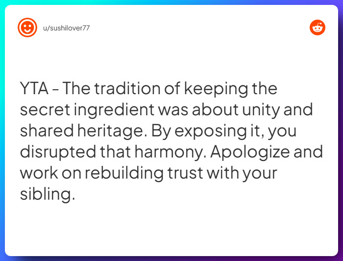 Comment from u/sushilover77