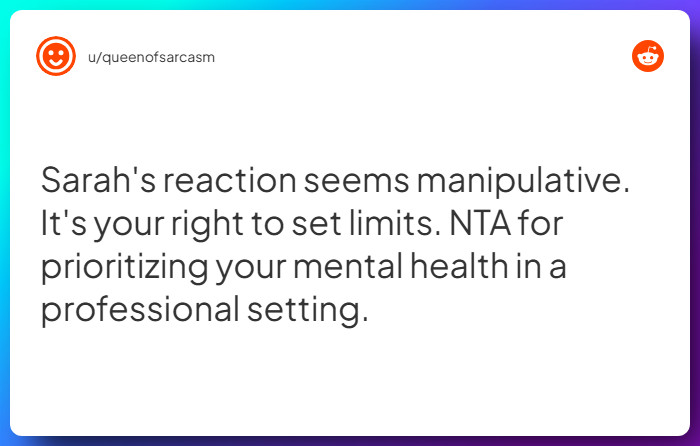 Comment from u/queenofsarcasm
