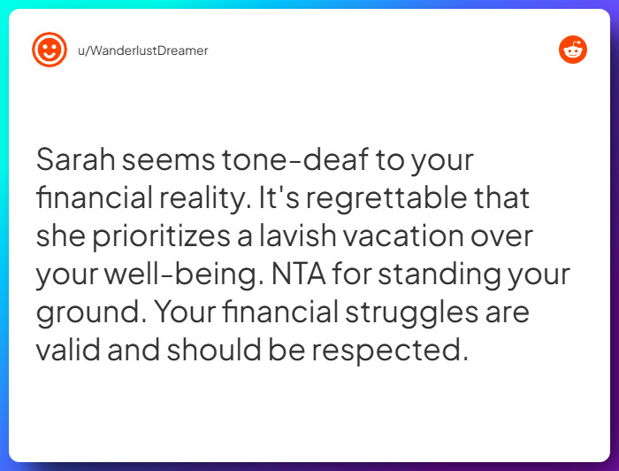 Comment from u/WanderlustDreamer