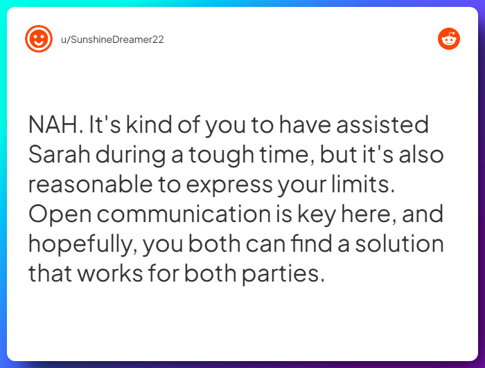 Comment from u/SunshineDreamer22