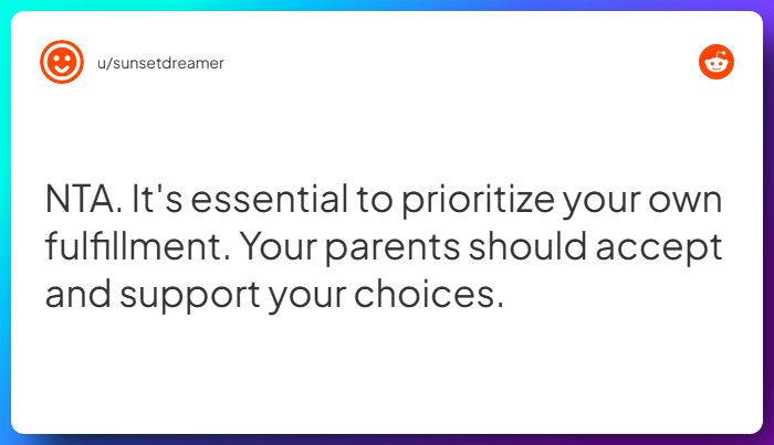 Comment from u/sunsetdreamer