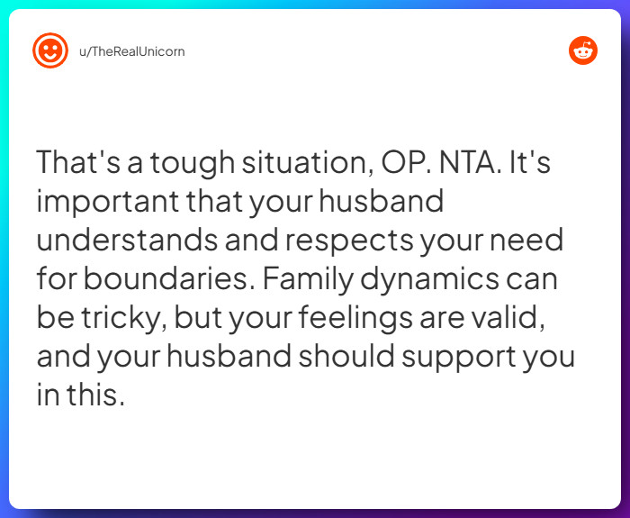 Comment from u/TheRealUnicorn