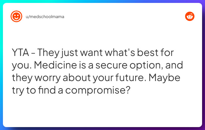 Comment from u/medschoolmama