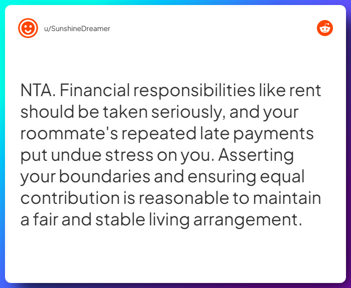 Comment from u/SunshineDreamer