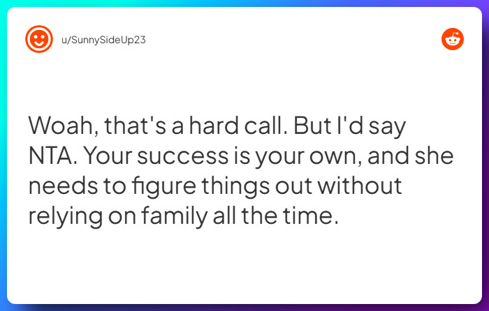 Comment from u/SunnySideUp23