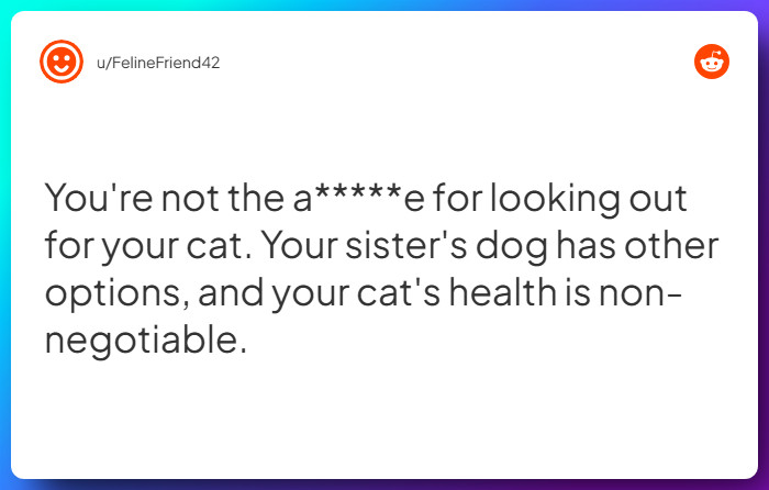 Comment from u/FelineFriend42