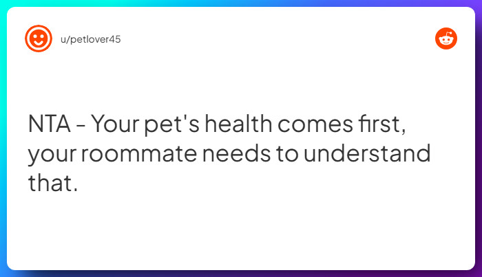 Comment from u/petlover45