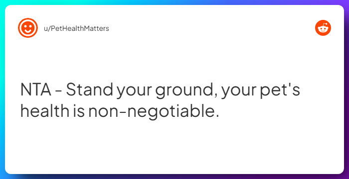 Comment from u/PetHealthMatters
