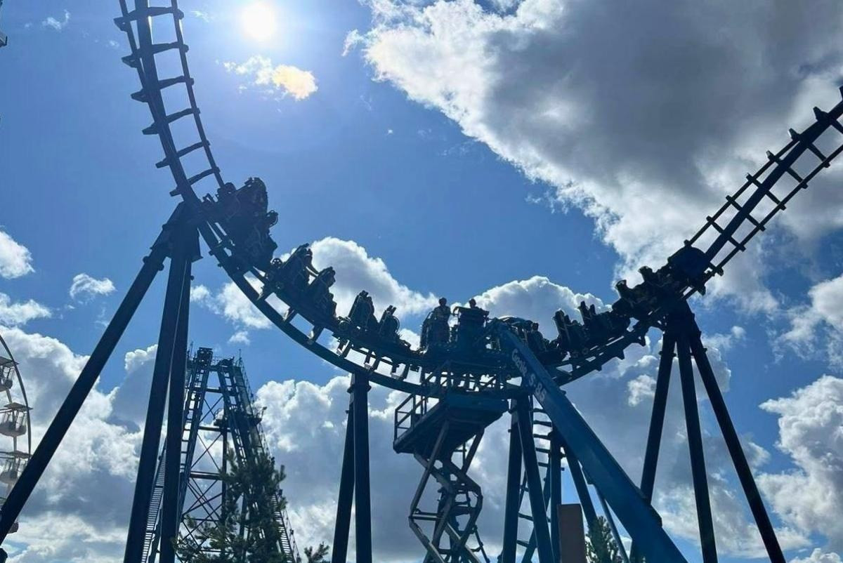 Why 27 rollercoaster riders ended up sitting 50ft in the air on the country's only ride of its kind