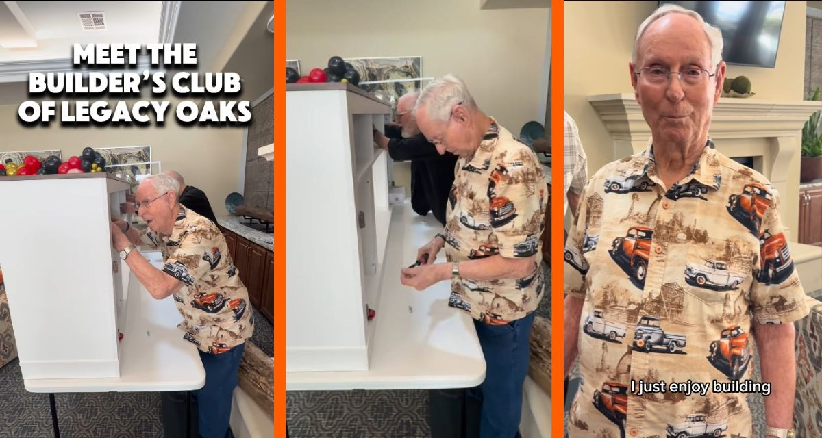 These Texas retirement home handymen went viral after turning flat-pack furniture into a free community service