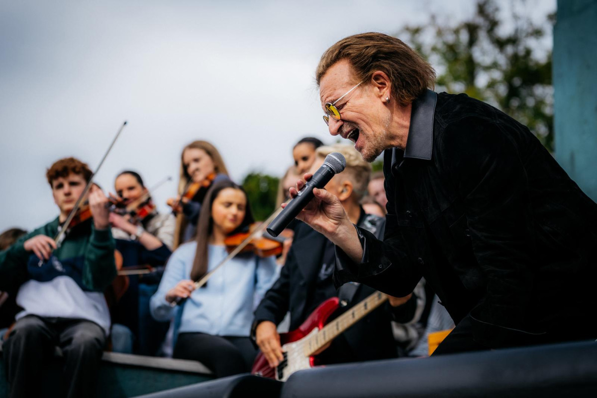 U2 marked 50 years by going back to the Dublin school where the band began