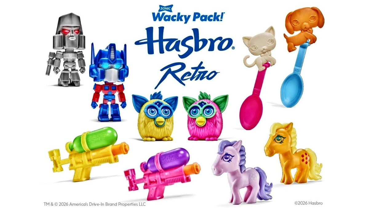 Sonic’s next Wacky Pack may turn kids meals into a 1990s toy flashback with Furby and Super Soaker