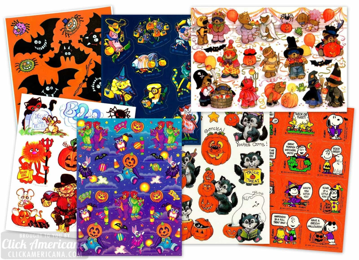 Why 1980s Halloween sticker packs suddenly became trick or treat staples