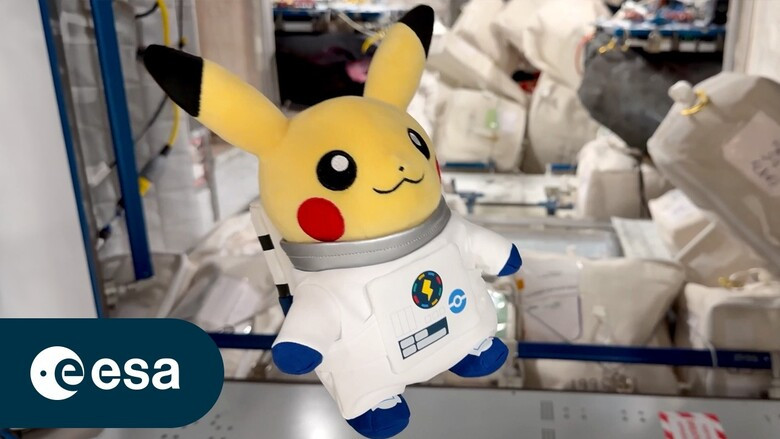 ESA's new ISS video stars Pikachu, and it's linked to World Space Week