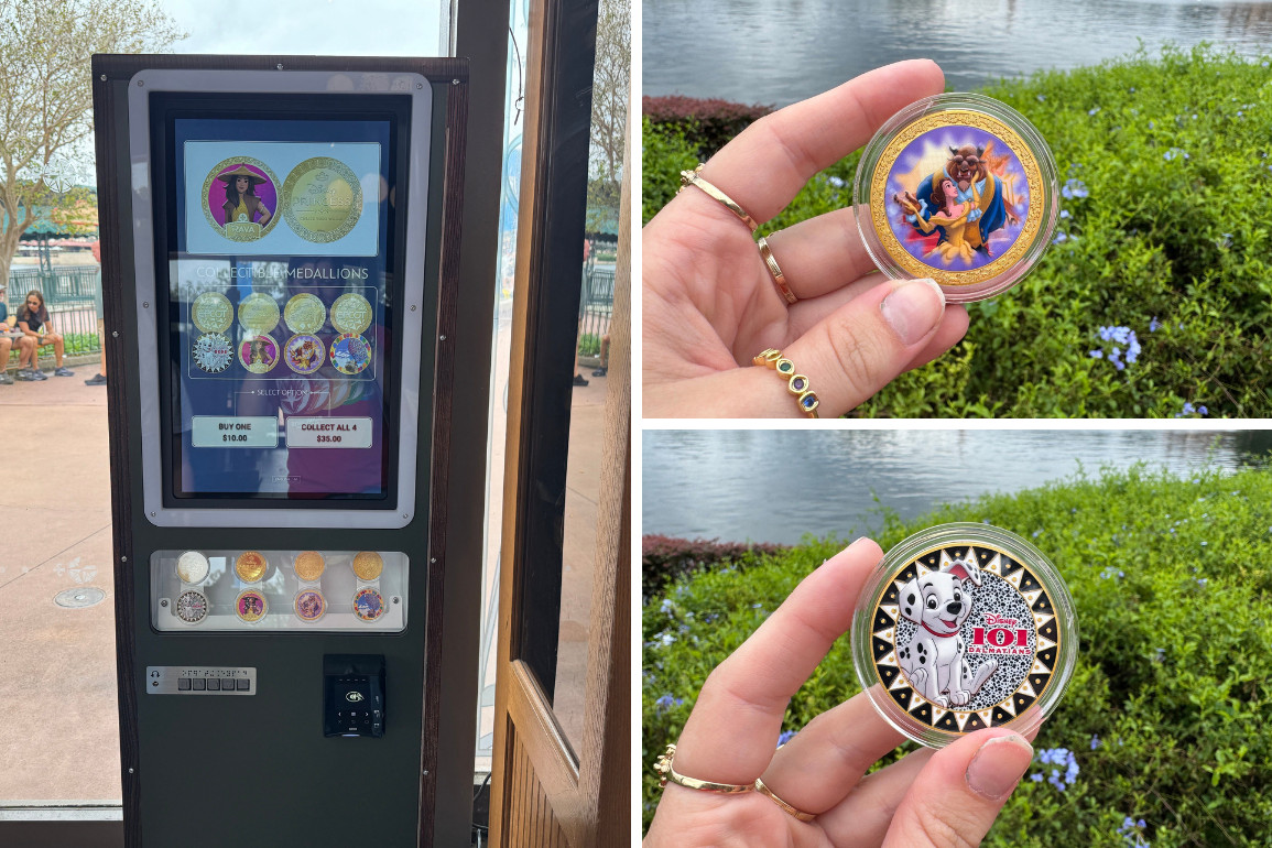 EPCOT Adds a New Port of Entry Medallion Machine With an Unexpected Disney Character Mix