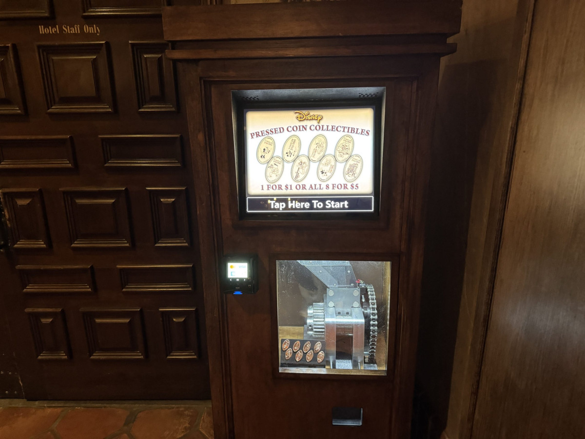 Tower of Terror just got a new souvenir machine, with 8 pressed pennies starring Mickey and friends