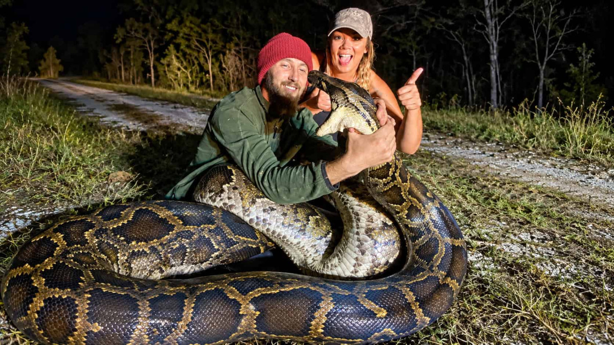 Why Three Men Ended Up in Everglades Water Trying to Haul Out a 17-Foot Python