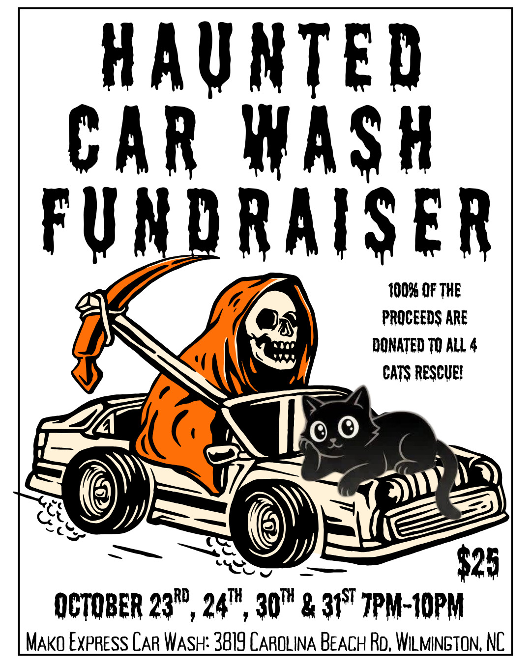 Why a Wilmington haunted car wash is turning Halloween screams into help for cats