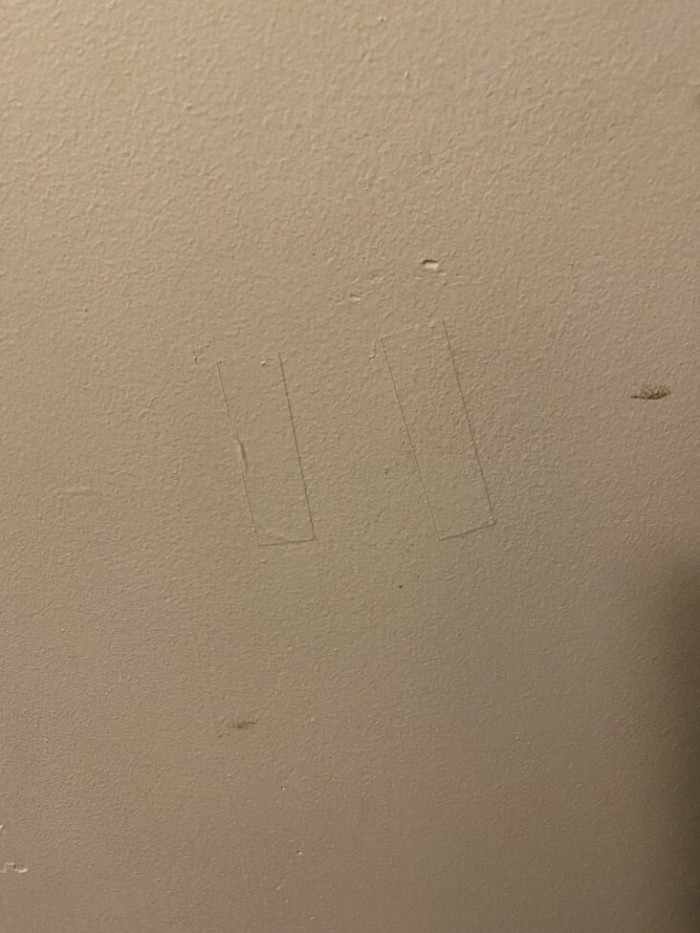 23. My landlord painted over tape