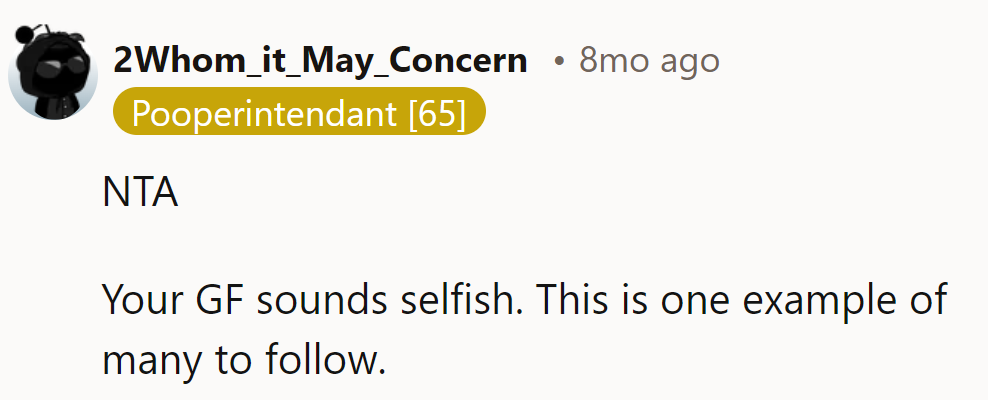 Seems like she's starring in 'The Selfish Chronicles.'