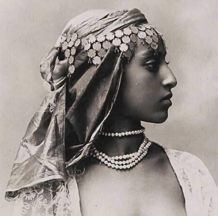 "Portrait Of An Egyptian Woman By Abdullah Brothers, C 1870"