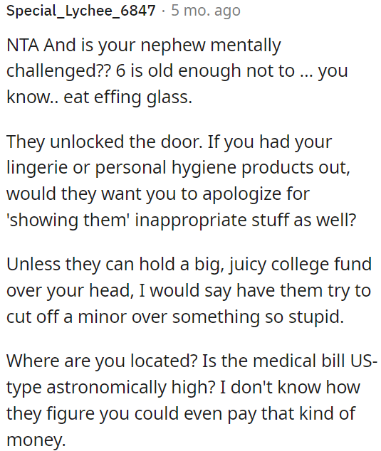 OP's nephew's actions should be a cause for concern, considering the child's age.