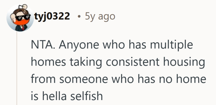 When one person is secure and the other is scrambling, equal shares can feel unequal in spirit.
