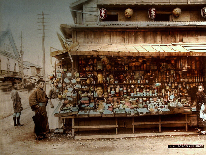 "Porcelain Shop, Japan 1900"