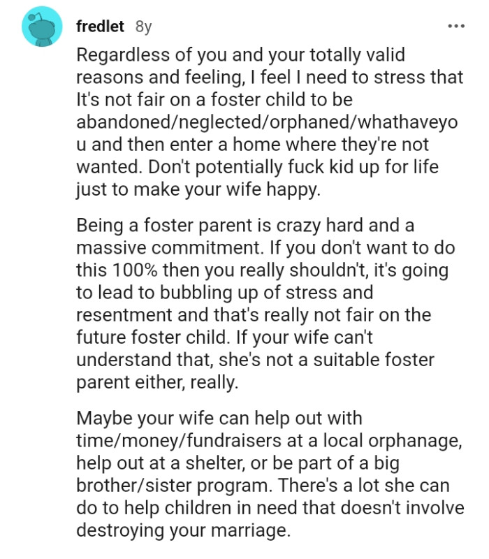 Being a foster parent is actually hard