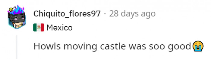 13. Howl's Moving Castle is really a big winner in many people's hearts.