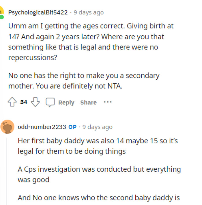 Obviously, that is legal because it's not illegal to have a baby, but it just doesn't seem responsible at all.
