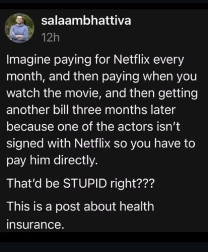 "Great Analogy"