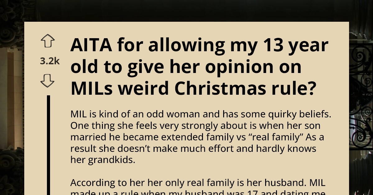 "My Granddaughter Called Me A Narcissist At Dinner”—This MIL’s Christmas Rule Has The Reddit Community Shook