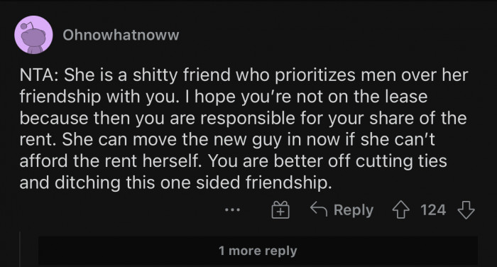 Their friendship is not worth the hassle.