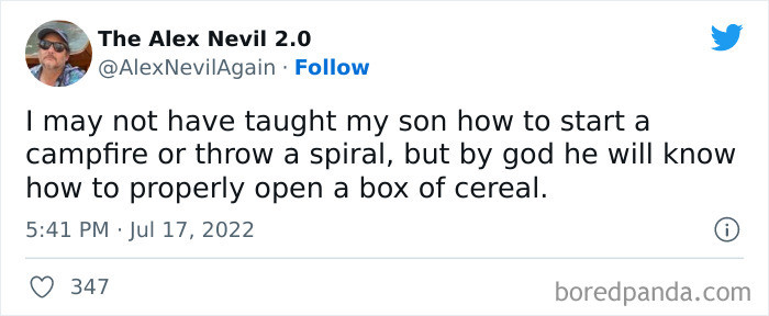 40. A box of cereal