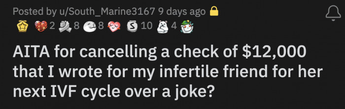 Carol sent OP a screenshot of her conversation with Alessia. In the messages, they were discussing her upcoming IVF cycle.