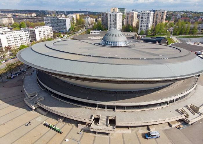 18. Spodek Arena, Katowice, Poland, built in 1971.