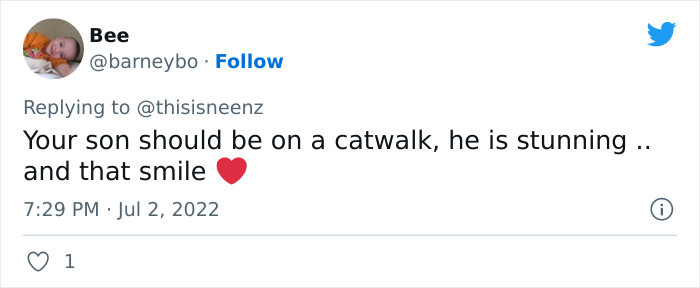 Your Son Looks Stunning